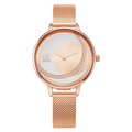 SHENGKE New Fashion Gold Plated Women Handwatch K0088L 30M Water Resistant Milano OEM Wrist Quartz Lady Watches Moon Design