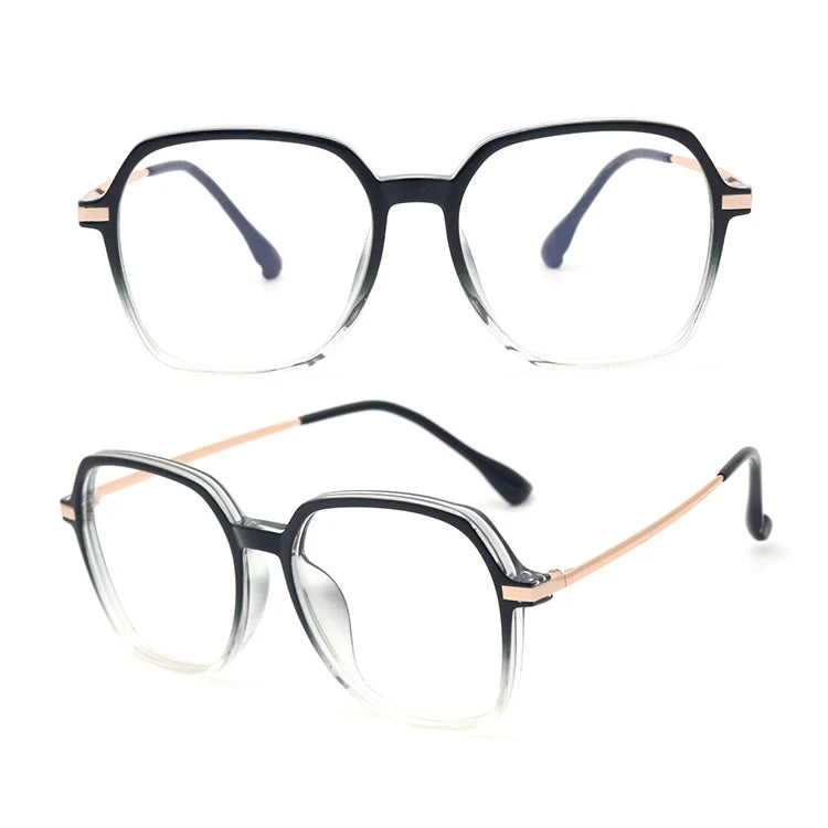 Fashion Transparent Optical Glasses Frame TR Metal Spectacle Frame for Men Women