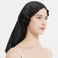 WD-A1251 100% Mulberry Silk Turban for Long Curly Hair Care Nightcap for Women Four Seasons Plain Pattern