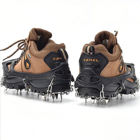 Yufeng 19 Ice Nail Crampons for Snow Boots and Shoes Safe Protect Grips for Hiking Mountaineering