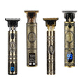 Buddha Hair Clipper Barber Hair Trimmer Rechargeable Electric Clippers Barbershop Cordless T-blade Baldheaded