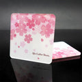 Custom Square Irregular Pink Sakura Shape Coffee Beer Cup Acrylic Coaster