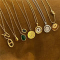 Female Elegant Necklace Pendants Chain Choker Astrology Necklaces Gold Women Jewelry Men Star Gift Silver Zircon
