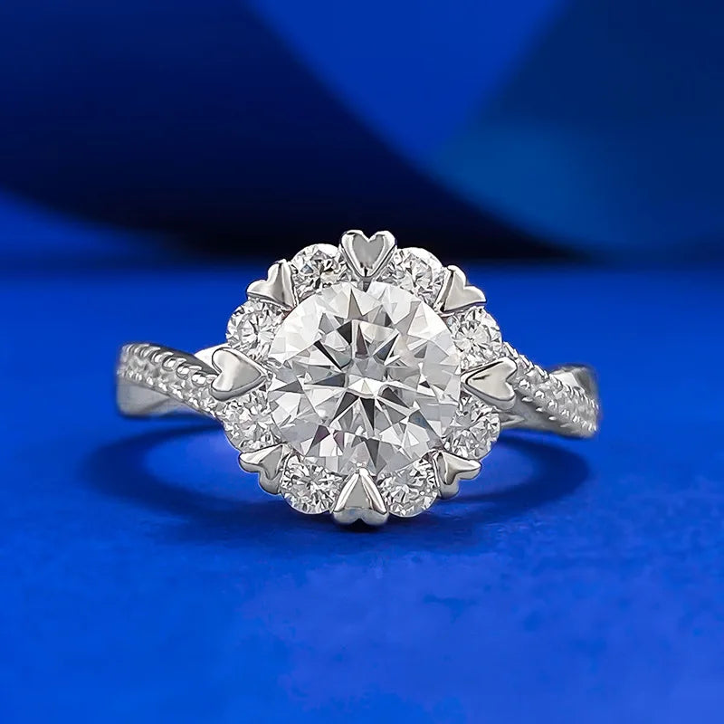 High-Quality Moissanite S925 Sterling Silver GRA Classic Octopus Ring Manufacturer Wholesale with Certificate
