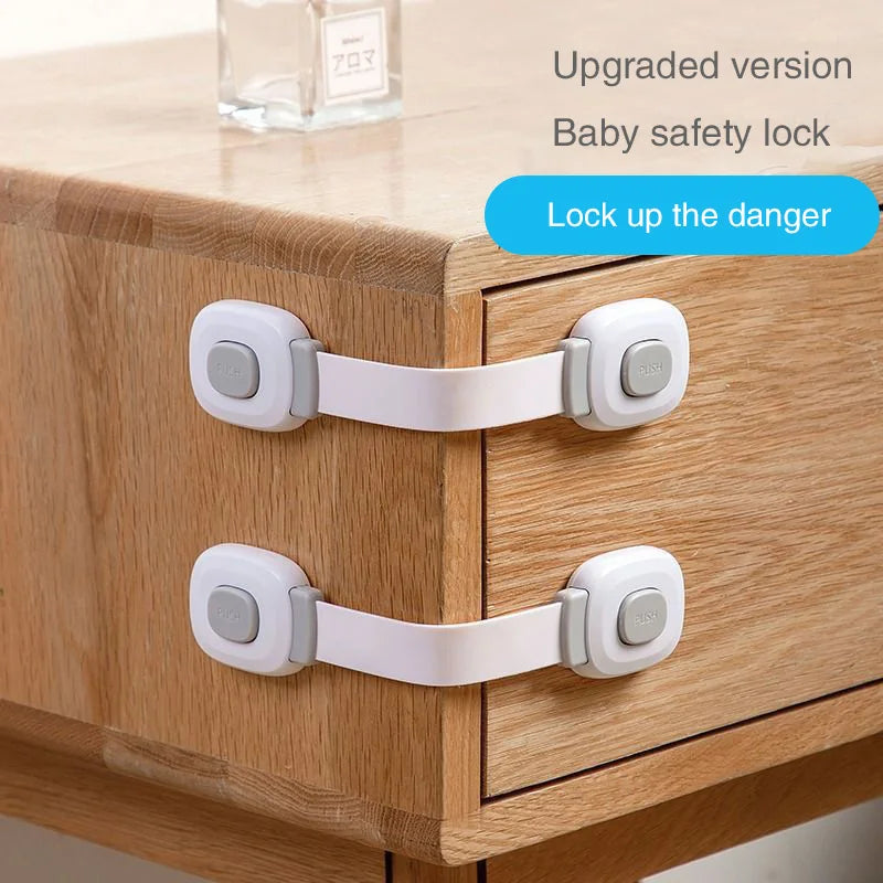 JAYA Wholesale Good Quality Green Children Safety Locks Protective Drawer Locks Baby Safety Lock