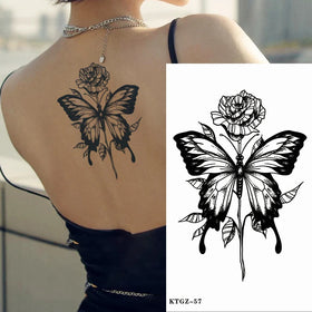 Unisex Temporary Semi-Permanent Tattoo Sticker Men Women's Personalized Mix Style Flower Design Non-Toxic Factory Directly Sold