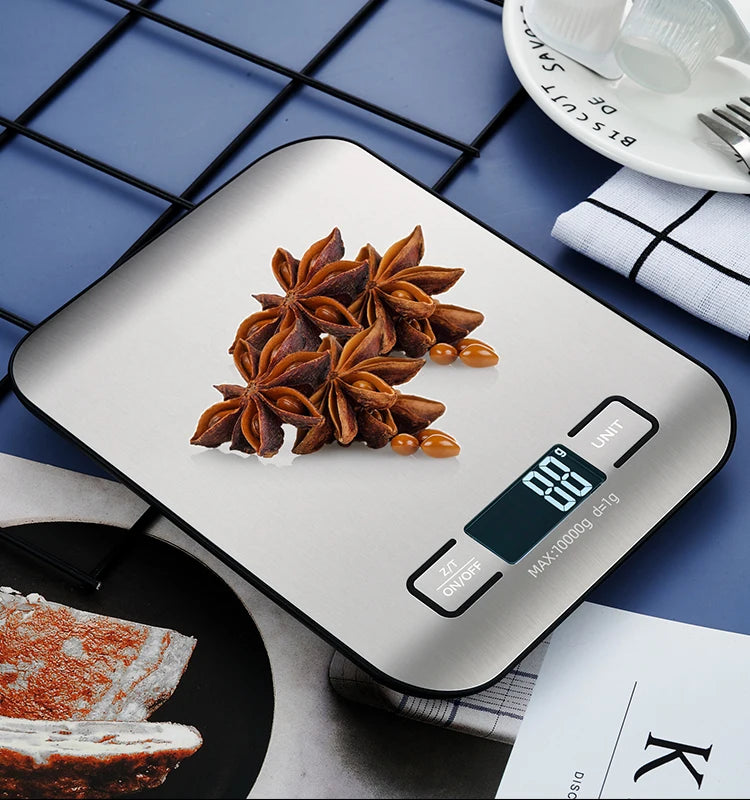 High Precision 5kg Capacity 1g Graduation Mechanical LCD Digital Kitchen Scale for Accurate Home Cooking & Baking Measurements