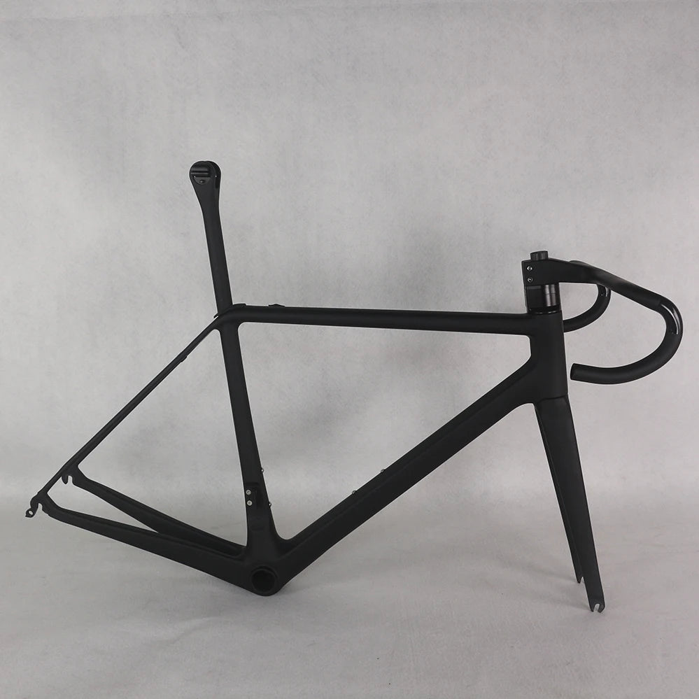 NEW Carbon Fiber Frame Bicycle T800/T1000 Bike Frameset Di2 Compatible All Inner Cable Bicycle Road Frame Black Matte FM629