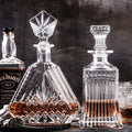 Square 700ml Crystal Glass Wine Bottle Whiskey Decanter with Glass Stopper