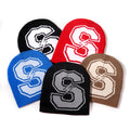 New Arrival Funky Jacquard Y2k Beanie Hat S Letter Fashion Men Winter Knitted Beanie Hat Acrylic Warm Beanie Skull Cap