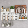 Office Wall Mount Pegboard Hot Sales Plastic Display Wall Peg Board Shelf with Storage Hook Organizer Kits