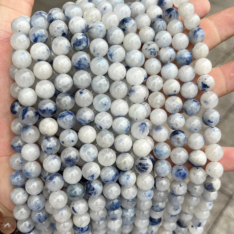 Dumortierite Quartz Blue 6mm 8mm 10mm Round Loose Natural Dumortierite Stone Beads for Bracelet Making