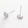 Factory Wholesale 304 Stainless Steel Earings Findings Classic Style Jewelry Accessories with Cup Post
