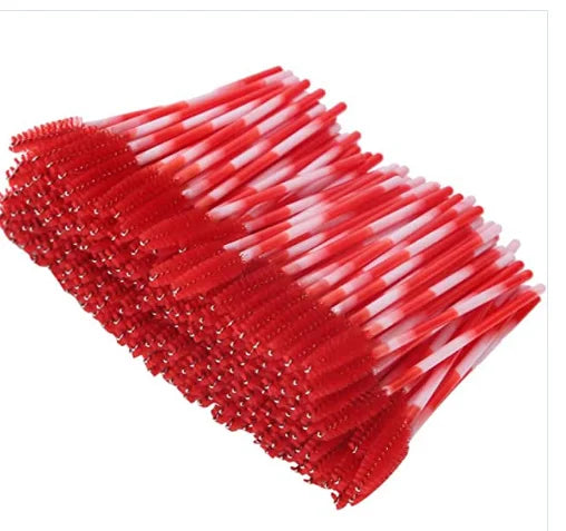 Pink Make up Brush Set Eyelash Spoolie Spooly Disposable Lash Lashbrush Mascara Wand Applicator
