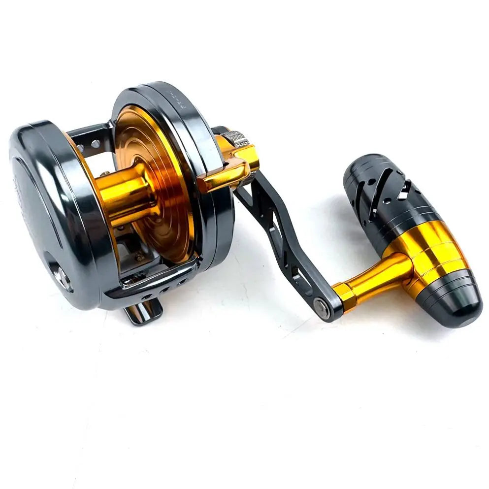 Full Metal Sea Boat Overhead Fishing Reel Carretilha De Pesca Conventional Saltwater Slow Pitch Jigging Reel