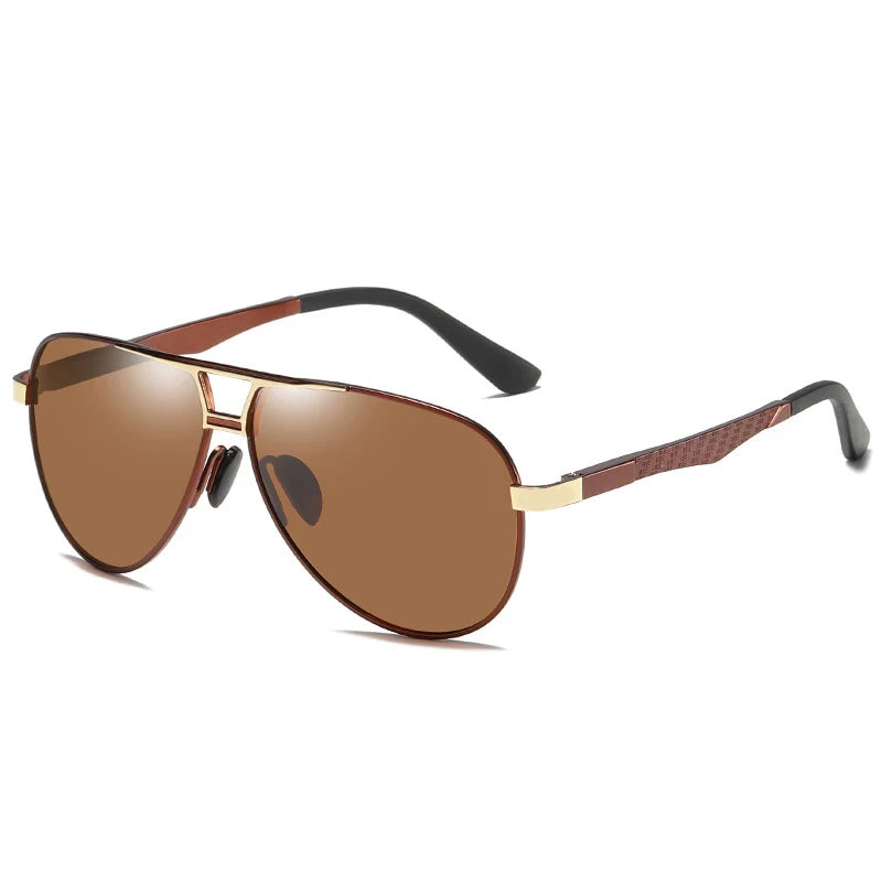 Sunglass 2022 New Model High Fashion Polarized UV400 Men Metal Frame Sunglasses