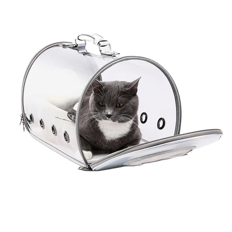 High Quality Deluxe Pet Carrier New Design Plastic Travel Backpack for Dogs Cats Portable Outdoor Zipper Puppy Carry Bag