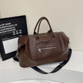 2025 New PU Leather Gym Bag Travel Sports Duffle Bag Carry on Luggage with Dry Wet Separation Design