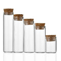 Hot Sale Cheap Empty Small Glass Storage Bottles With Cork Lids for Wishing Bottles and Scented Tea