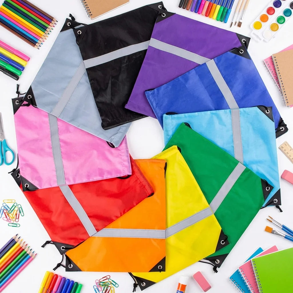 High Quality 210D Polyester Drawstring Bag/Promotional Drawstring Backpack/Custom Reflective 210D Polyester Drawstring Backpack
