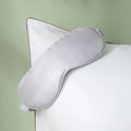 Custom Private Label Black Silk Eye Mask Adjustable Warm Eye Mask Silk Eyemask