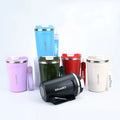 380ml Stainless Steel Double Wall Coffee Tumbler with Flip Lid and Handle New Design Vacuum Thermos for Travel Customizable