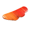 HY Reliable Wing Shaped Jagged Mookaite Jasper Massage Tool Face Guasha Massager Face Gua Sha Scraping Tool Jagged Face Guastone
