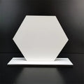 Sublimation Social Media Sign Sublimation Blank Photo Frame Hexagon Round Shape