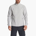 Men's Performance Water-Resistant Stretch Track Jackets Long Sleeve Full Zip Jackets With Interior Chest Pocket