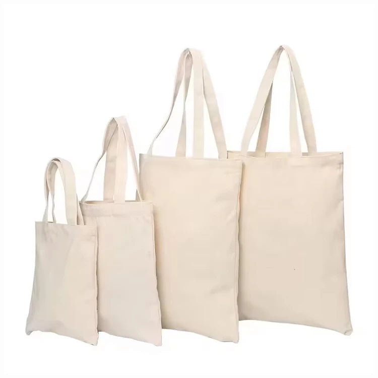 Cheap Custom Logo Size Printed Eco Friendly Cloth Reusable Organic Calico Canvas Tote Bag Grocery Cotton Shopping Bags