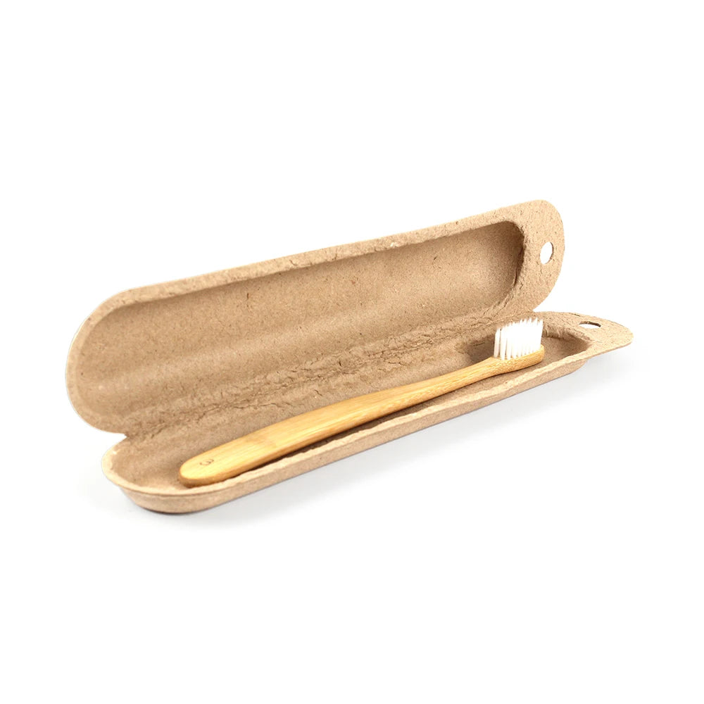 Custom Recycled Pulp Biodegradable Packaging Box for Skin Care Cosmetic Products for Toothbrush Serum Packaging Embossing