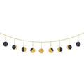 Moon Phase Wall Decor Bohemian Art Style Moon Hanging Ornaments With Metal  Chains for Party Home Wall Decorations