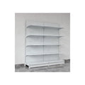 Economical and Practical Convenience Grocery Store White Single Side Display Rack Supermarket Shelf