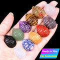 1 Inch Mini Hedgehog Crystal Crafts Vintage Natural Amethyst Agate Jade Carving Small Pangolin Animal Landscaping Ornaments MegaBDM