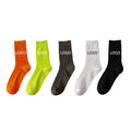 Quality Crew Custom Socks Plain Solid Color Cotton Cushion Unisex Daily Sports Crew Socks
