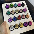Custom Logo 10 Colors 0.3g Nail Art Gold Silver Rose Shining Mirror Chrome Pigment Solid Nail Pigment Powder