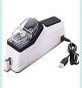 SENSO USB Electric Knife Sharpener White Adjustable Multi-Grit for Kitchen Knives and Scissors