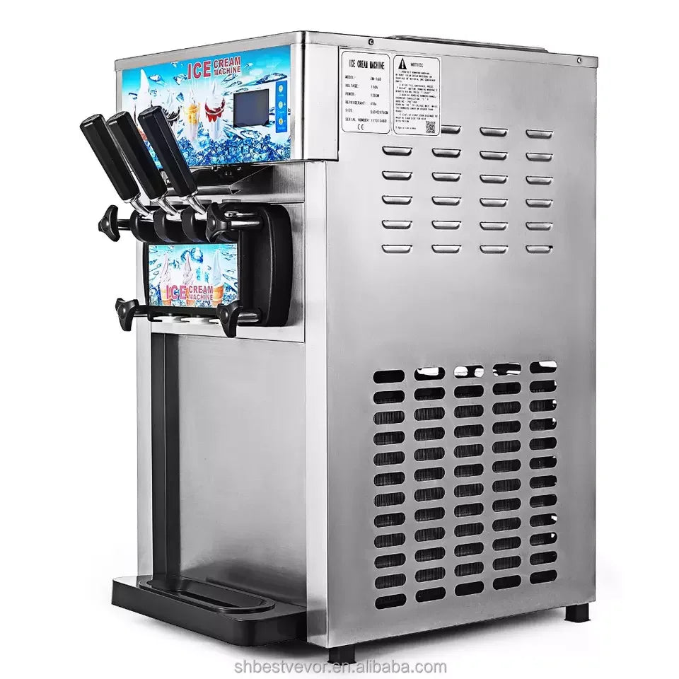 EU warehouse Hot Sale 3 flavor Table Top Soft Serve ice cream maker Automatic Ice Cream Machine