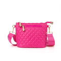 New Wholesale Custom Puffer Bag Women Quilted Puffer Bag Add logo Fanny Pack Sling Messenger Nylon Puffer Crossbody Bag
