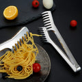 9 Inch Stainless Steel Noodle Tongs Pasta Spaghetti Tongs Food Clips Stainless Steel Handle Cooking Utensils Kitchen Accessories