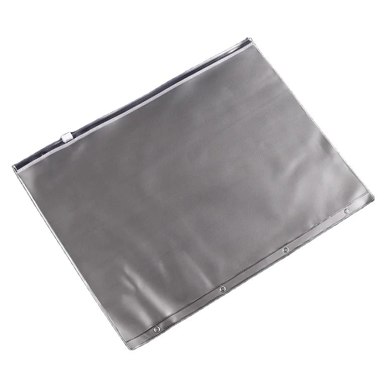 Budget Binder Inserts Zipper Bag PVC Clear Transparent Plastic Reusable Sealing Packaging Bags A4 A5 A6 A7 B5 Cash Envelopes