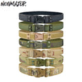 NEWMAJOR Men's Oxford Sponge Adjustable Waistband Fashionable Canvas Tactics Rescue Rigger Belts Lake River Fishing Portable