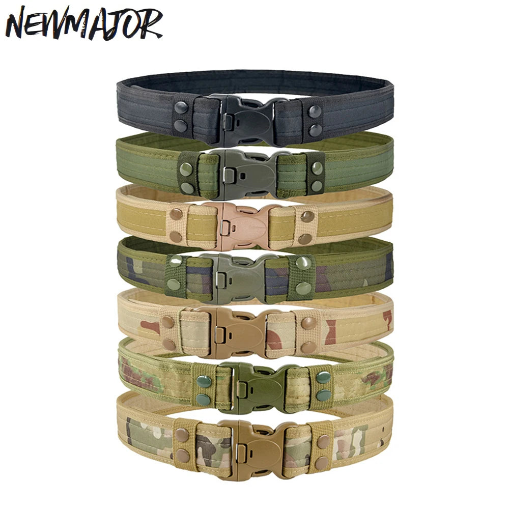 NEWMAJOR Men's Oxford Sponge Adjustable Waistband Fashionable Canvas Tactics Rescue Rigger Belts Lake River Fishing Portable