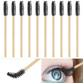 Eco-Friendly Bamboo Handle Eyelash Brushes Disposable Eyebrow Brush Eyelash Extension Mascara Wands Applicator Women