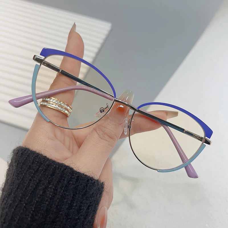 206 New 2023 Metal Fashion Blue Light Blocking Glasses Eye Frame Optical Glasses Designer Eyewear for Men and Women Wholesale