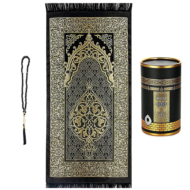 Dubai Personnalised Prayer Mat Adulte Tapis De Priere Islam Prayer Rug Gift Set