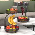 Hot Fruit Basket with Banana Hook Sale Fruit Basket 2 Tier Fruit Basket