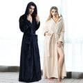 Women Nighty Bathrobe Women's Sleep Luxury Brand Microfiber Solid Color Sleepwear Bathrobe Woman Winter Luxury Robes