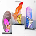 Customizable Crystal Trophy Special Shape Outstanding Employee Annual Meeting Honorary Award