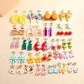 Wholesale Hot Selling Earrings Creative Small Fresh Simulation Resin Ear Clips Sweet Fruit Earrings for Women Girls